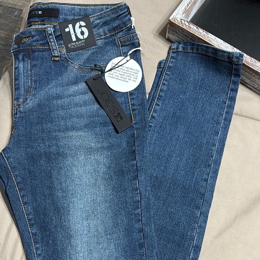 Joe's Jeans Blue Distressed Denim Jeans